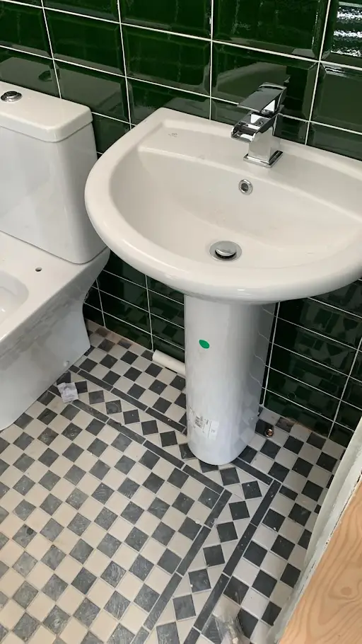 Bathroom installation completed by TMS Plumbing & Heating